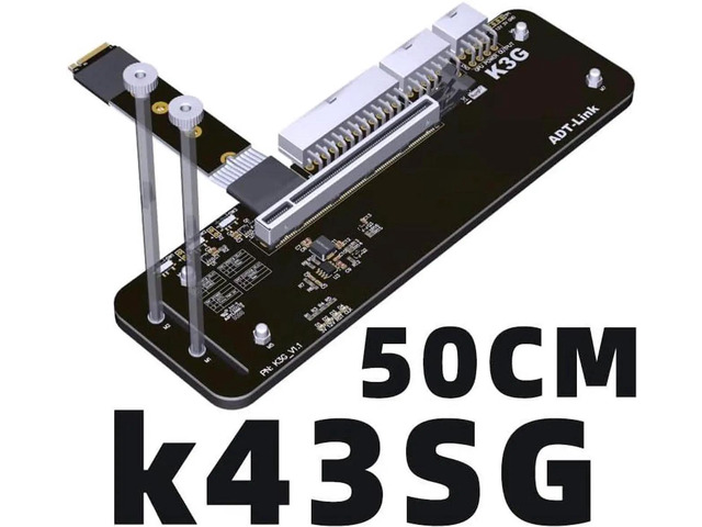 M.2 M Key NVMe External Graphics Card Stand Bracket 64Gbs Full Speed ...