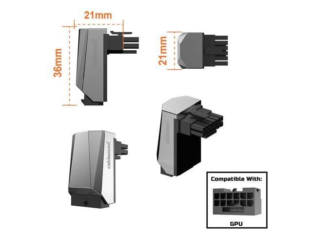 CableMod 12VHPWR 90 Degree Angled Adapter Variant A - Newegg.com