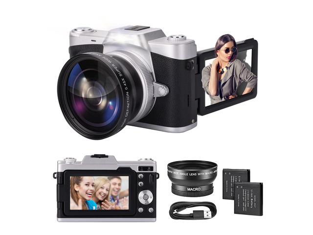 novzzovaz Digital Camera with 3'' Flip Screen 16X Digital Zoom Compact ...