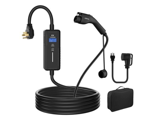 Level 1 and Level 2 Portable EV Charger 16 to 32 Amp, 110-240V ...