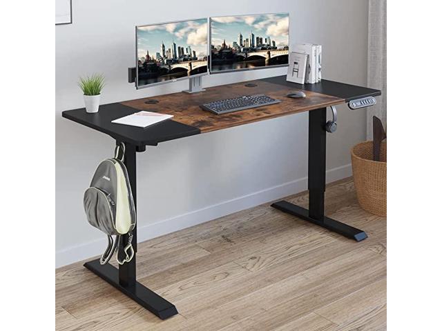 Electric Height Adjustable Standing Desk, Radlove 55'' X 24'' Stand Up ...