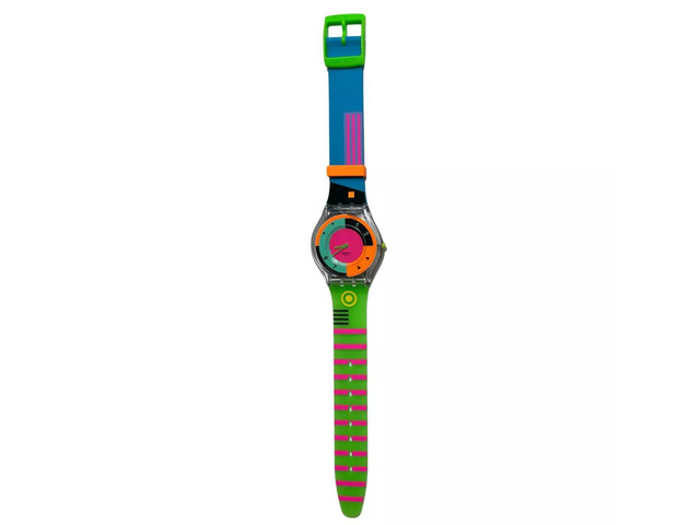 Swatch Hot Racer Swatch Unisex Neon Hot Racer Adjustable Analog Quartz Watch, 34mm ...