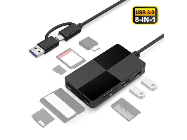 8 in 1 USB C & USB 3.0 Multi Card Reader Hub - 5 Gps High Speed for ...