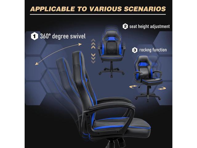  NEO CHAIR Office Computer Desk Chair Gaming-Ergonomic Mid Back  Cushion Lumbar Support with Wheels Comfortable Blue Mesh Racing Seat  Adjustable Swivel Rolling Home Executive (Grey) : Home & Kitchen