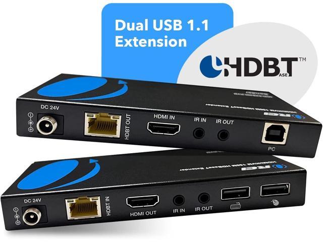 OREI 4K KVM HDMI Extender Over LAN HDBaseT PoC Single CAT5e/CAT6A