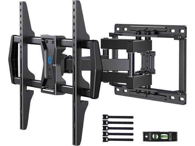 Full Motion TV Wall Mount for Most 37-75 inch TVs up to 100 lbs, Wall Mount  Bracket with Dual Articulating Arms, Swivel, Tilt, Max VESA 600x400mm, TV  Mount Fits 12/16 Wood Studs,