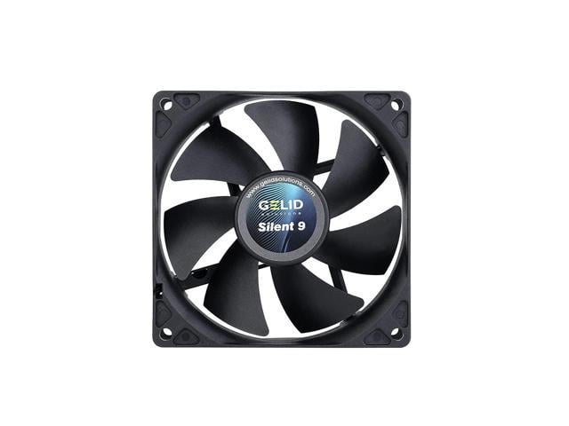 Gelid Solutions Silent 9, 92mm Computer Fan, Silent Series, Black-Case ...