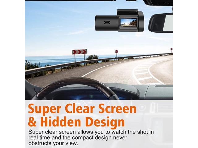 Dash Cam Front, WiFi 1080P Dash Camera for Cars, Mini Car Camera with 140°  Wide