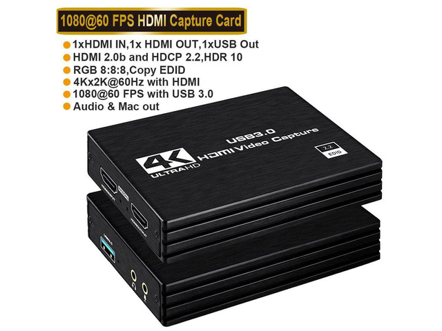 IXJYLCPC 4KVideo Capture Card for Streaming Gaming Capture Card ...