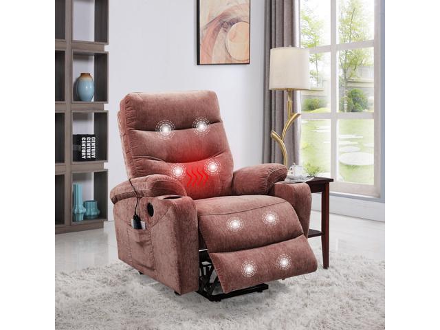 Homall Electric Power Lift Recliner Chair PU Leather for Elderly with  Massage and Heating Ergonomic Lounge