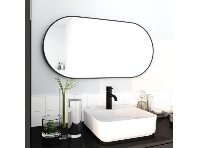 Hot Sale High End Black Circle Mirror Bathroom Backlit Bathroom  Chrome Wall Mirror - China Smart Mirror Bathroom Android, Frame for  Bathroom Mirror