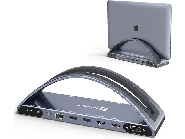 USB C Docking Station Dual Monitor for MacBook Pro/Air, USB C Dock Dual ...