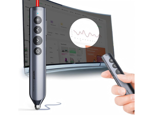 Remote Pen N10 Bluetooth Presentation Remote with Stylus Pen for Touch Screen ...