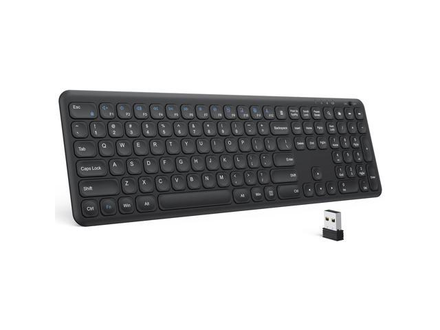 Omoton Wireless Keyboard 24g Silent Computer Keyboard Ultra Slim