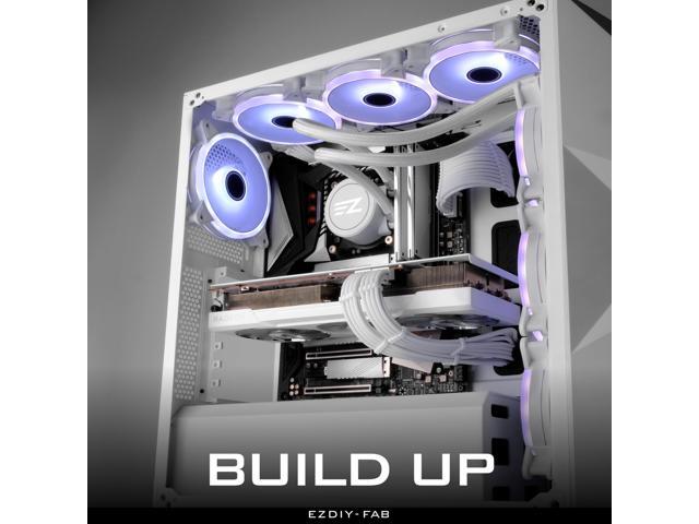 EZDIY-FAB PSU Cable Extension Sleeved Custom Mod GPU PC Power Supply Soft Nylon Braided with Comb Kit 24PIN/3x 8PIN to 6+2Pin/ 2X... 