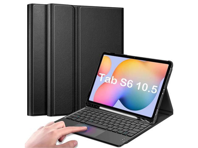 QYiiD Toetsenbord Case voor Galaxy Tab S6 10.5 2019, Folio PU lederen hoes met magnetisch afneembaar draadloos toetsenbord (QWERTY) voor Samsung Galaxy Tab S6 10.5 2019 SM-T860/T865/T867, RoseGold