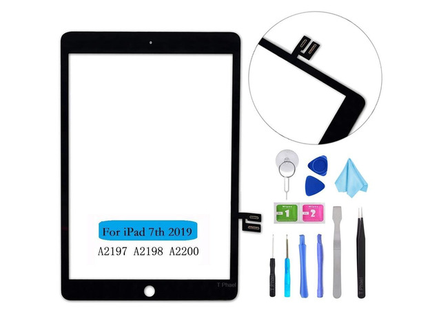 T Phael Black Touch Screen Digitizer Repair Kit for iPad 10.2" 2019 ...