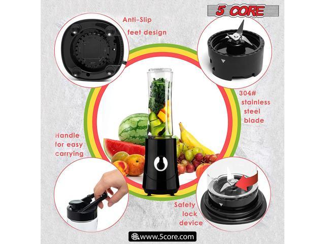 5 Core 500ml Personal Blender and Nutrient Extractor for Juicer, Shakes and Smoothies