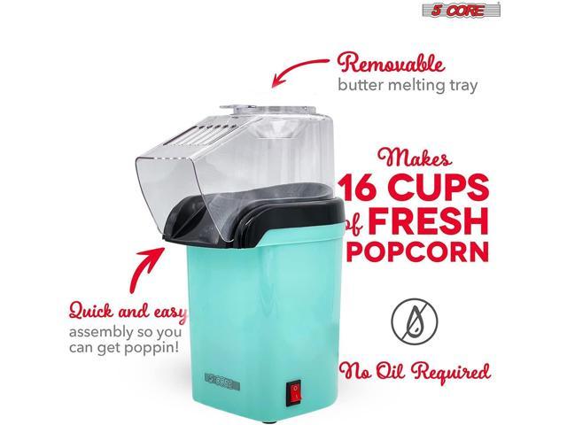 Popcorn Machine Hot Air Electric Popper Kernel No Oil 5Core POP R