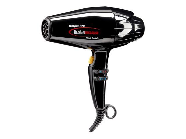 BaBylissPRO Italia Brava Travel Size Ceramic & Ionic Hair Dryer, 2000 Watts, Black - Newegg.com