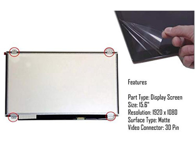 Schermo Laptop Generico Display LED Panda LM156LFCL 04 15.6 FHD 1920x1080 - Schermo Sostitutivo Per Lenovo Lombardini 6ld 360