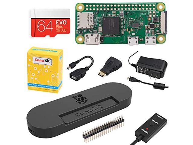 CanaKit Raspberry Pi Zero W (Wireless) Complete Starter MAX Kit With ...