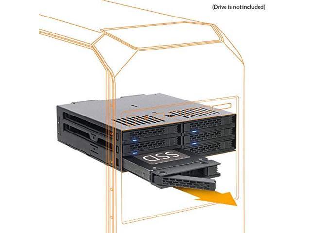 ICY DOCK 6 Bay 2.5" SATA HDD / SSD Hot Swap Cage For External 5.25" Bay ...