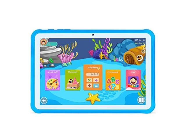 Kids Tablet 10 Inches, Quad Core Android 2GB+32GB Storage Dual Camera WiFi Bluetooth 1280 x 800 IPS Touch Screen for Kids APP Preinstalled & Parent Control Kids Learning Education, for Age 3-14