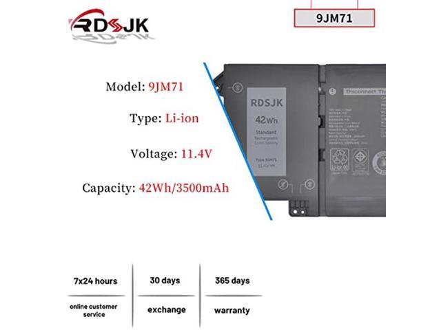 RDSJ 9JM71 Laptop Battery for Dell Latitude 13 5320 7320 14 7420