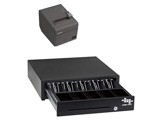 Square POS System Bundle - Includes 13" Cash Drawer, Thermal Receipt Printer & Paper, For Square Stand/Terminal