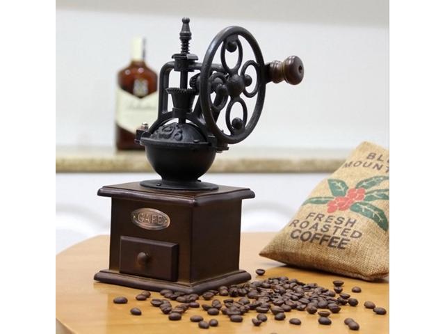 Manual Coffee Grinder, Coffee Mill Grinder, Coffee Bean Grinder Vintage  Antique Wooden Hand Grinder(1pc, Wood Color)