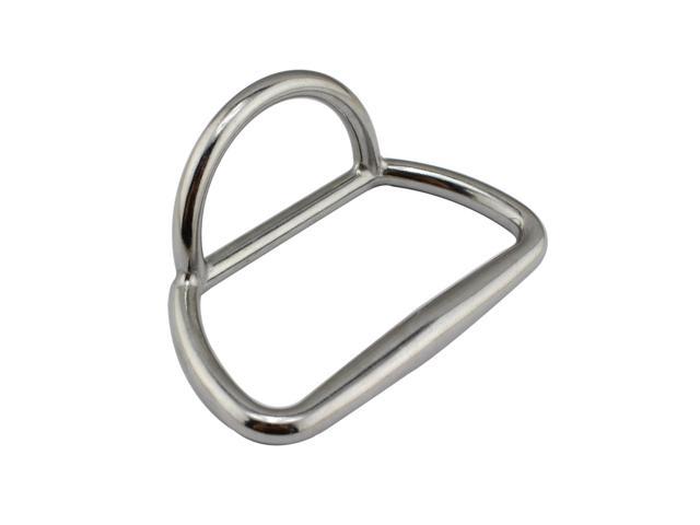 Carabiner D Ring Clips Spring Snap Hook Heavy Duty Stainless Steel Boat  Sail Tug 