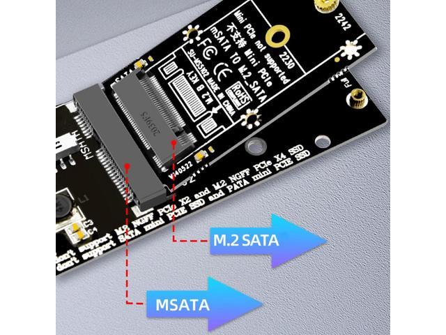MSata to M.2 Sata Adapter Converter Card SSD Hard Disk Expansion Card  2230/2242 for MINI ITX motherboards Industrial PC 