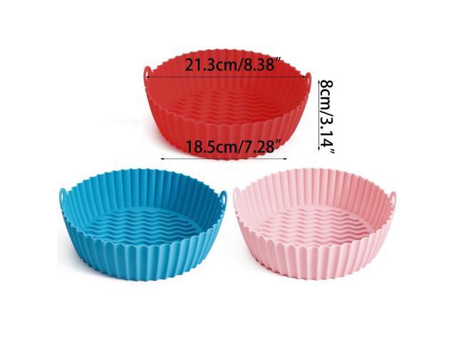 18.5cm Silicone Air Fryer Tray Air Fryers Oven Baking Tray Fried