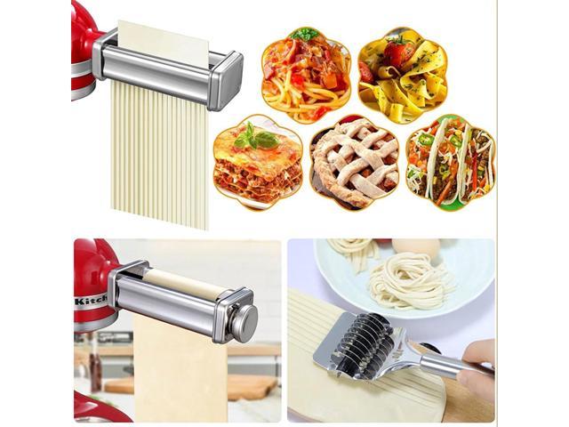 Metal Noodles Maker Spare Part Pasta Roller Attachment Spaghetti Cutter  Attachment Dough Cutter Stainless Steel Material 