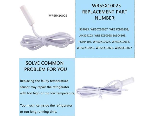 WR50X10068 Temperature Sensor Assembly WR51X10055 Refrigerator Defrost  Heater Metal Material for GE Refrigerator 