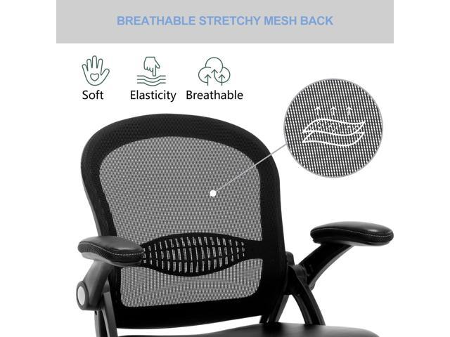 Soontrans Ergonomic Office Chair With Lumbar Support Pillow, Mesh Office  Chair With Adjustable Arms & Headrest, Rocking Office Desk Chair,  Comfortable Ergonomic Chair, Comfy Ergo Chair For Home - Grey 