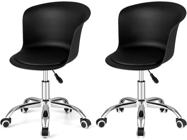 Giantex Home Office Desk Chair Set, 2 / White