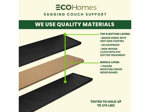 ECOHomes Couch Supports for Sagging Cushions - Couch Cushion Support for  Sagging Seat | Repair Your Sofa & Arm Chairs Easily with Cushion Support