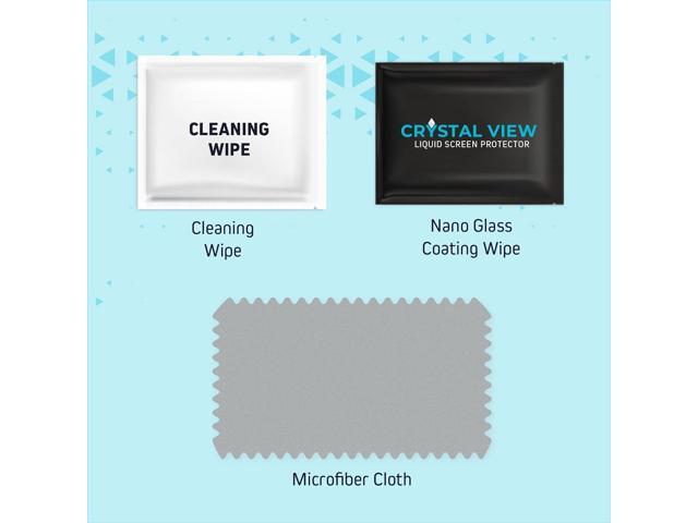 CRYSTAL VIEW Liquid Glass Screen Protector - Wipe On Scratch and Shatter Resistant Nano Protection for All Phones Tablets Smart... 
