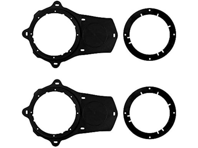 6.5" Front Door Speaker Adapter Kit For 1997-2004 Chevy Corvette C5 - Speaker Mounting Brackets