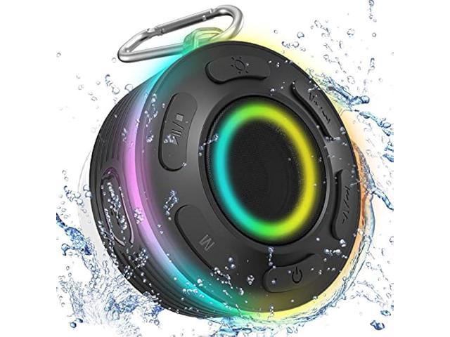 Bluetooth Shower Speaker, IP7 Waterproof Speakers Bluetooth Wireless with  Suction Cup, Portable Speaker 360 HD Surround Sound, LED Light Wireless  Speaker Dual Stereo Pairing, Built-in Mic Shower Radio