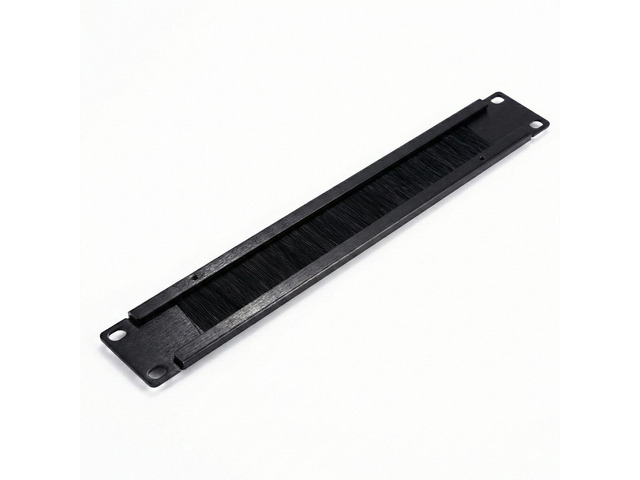 1U 19-Inch Rack Mount Cable Management Brush Panel Horizontal Server ...