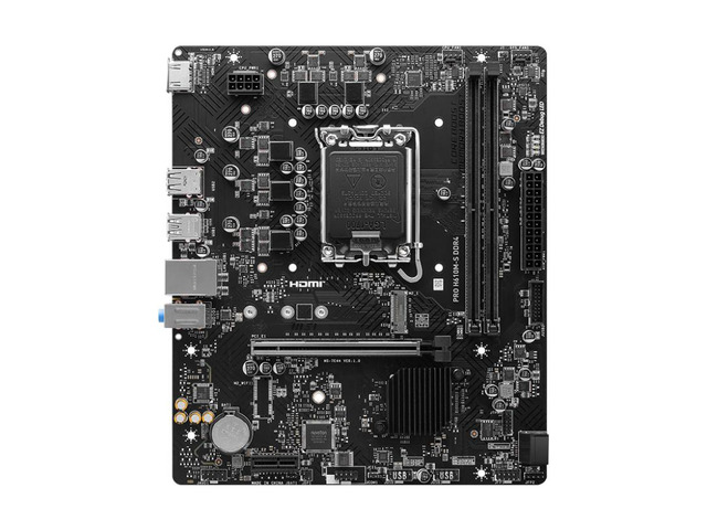 MSI PRO H610M-S DDR4 LGA 1700 Intel H610 SATA 6Gb/s Micro ATX Intel Motherboard