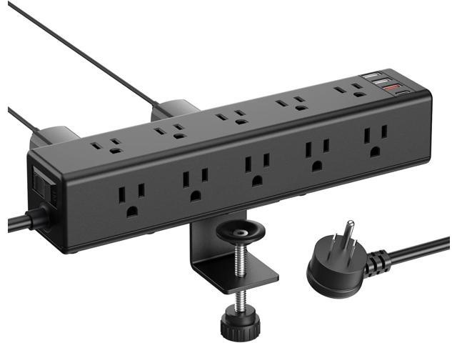 CCCEI Standing Desk Clamp Power Strip with 15 Outlets, Widely Spaced ...