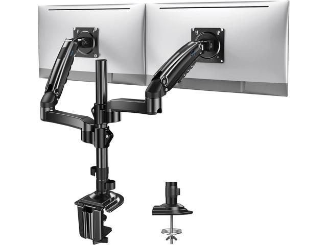 HUANUO Monitor Wall Mount Bracket–Articulating Adjustable Gas Spring Single  Arm Stand with VESA Extension Kit for 17 to 32 Inch LCD Computer Screens 