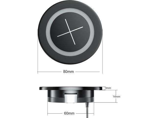 JE Make IT Simple Desk Wireless Charger, Desktop Grommet Power