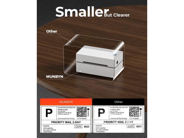 MUNBYN Bluetooth Thermal Shipping Label Printer, 4x6 Wireless