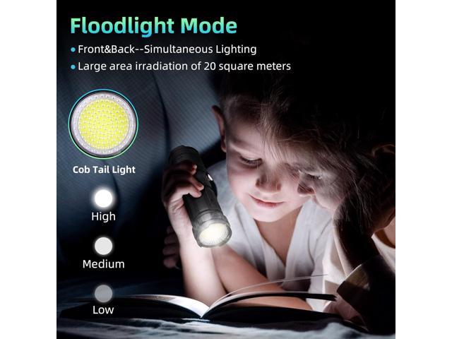 Rechargeable LED Flashlights High Lumens: 120000 Lumen Super Bright  Flashlight, 7 Modes with COB Work Light, IPX6 Waterproof, Powerful Handheld  Flash Light for Emergencies, Camping, Hiking