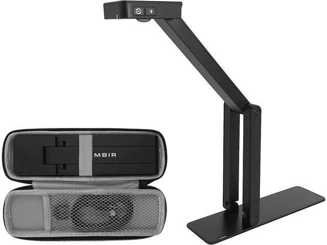 AMBIR Flexicam 2in1 USB Document/Web Camera with case-4K Video,Noise canceling Microphone, Internal Light. Supports Zoom,Teams,Google Meet,Facetime,Photobooth and Webex. Windows,Mac,and Chromebook